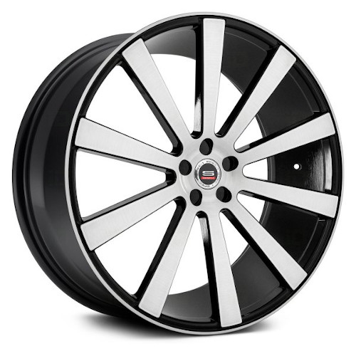 Spec-1 SPL-202 Gloss Black Brushed - Part Number SPL202221054020GBB-DT-5X114 Spec-1 SPL-202 Gloss Black Brushed Photo