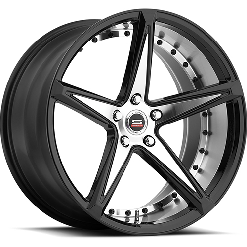 Spec-1 SPM-78 Gloss Black Machined - Part Number SPM78Y20904032GBMLBR-DT-5X120 Spec-1 SPM-78 Gloss Black Machined Photo