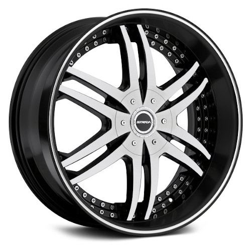 Strada Denaro S12 Gloss Black Machined - Part Number S12450118GBM Strada Denaro S12 Gloss Black Machined Photo