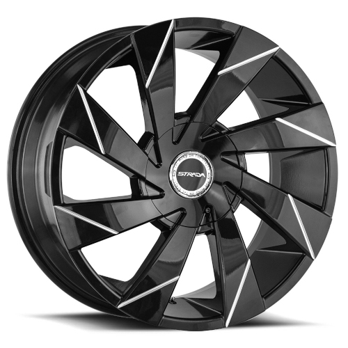 Strada Moto S62 Gloss Black Milled Line - Part Number S62260730GBL Strada Moto S62 Gloss Black Milled Line Photo