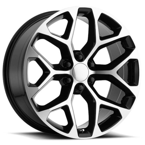 Strada OE Replica Snowflake R176 Gloss Black Machined - Part Number R176-663931GBM Strada OE Replica Snowflake R176 Gloss Black Machined Photo
