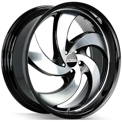 Strada Street Classics Retro 5 C05 Gloss Black Machined - Part Number C05052715GBM Strada Street Classics Retro 5 C05 Gloss Black Machined Photo