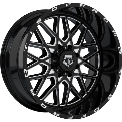 TIS Offroad 548 Gloss Black Milled - Part Number 548BM-2128744 TIS Offroad 548 Gloss Black Milled Photo