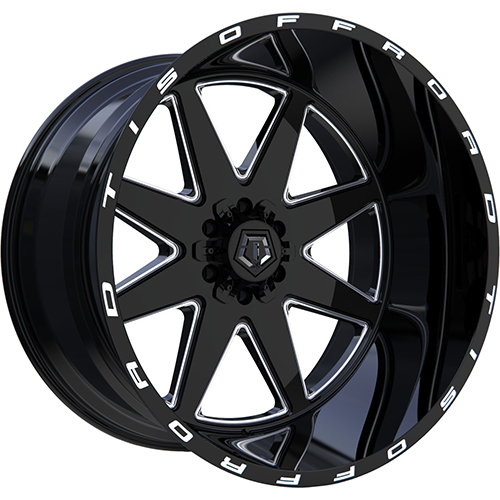 TIS Offroad 551BM Gloss Black Milled Accents - Part Number 551BM-2106825 TIS Offroad 551BM Gloss Black Milled Accents Photo