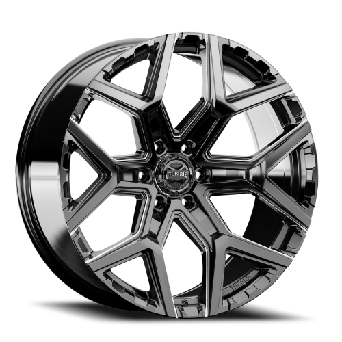 Torque Wheels Tw417R Strike Gloss Black w/ Milled Spokes Photo