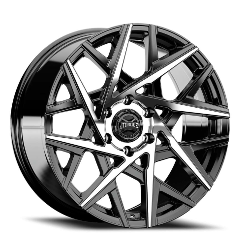 Torque Wheels Tw424C Summit Gloss Black Machined Face - Part Number TW424C-20908414-12 Torque Wheels Tw424C Summit Gloss Black Machined Face Photo