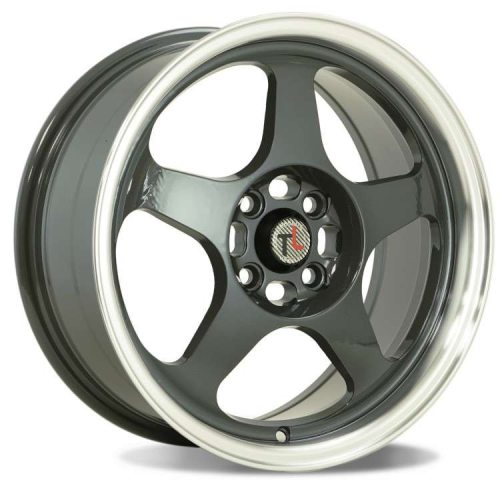 Traklite Wheels Burn Gunmetal w/ Machined Face
