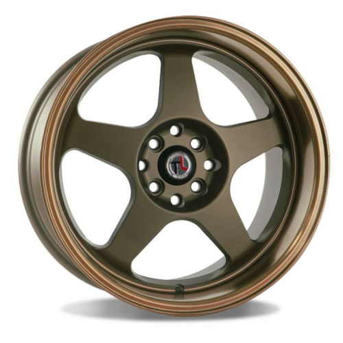 Traklite Wheels Burn Machined Bronze