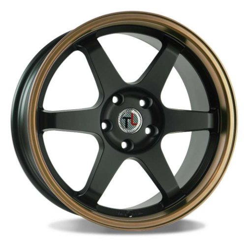 Traklite Wheels Drive Matte Black w/ Machined Bronze Lip