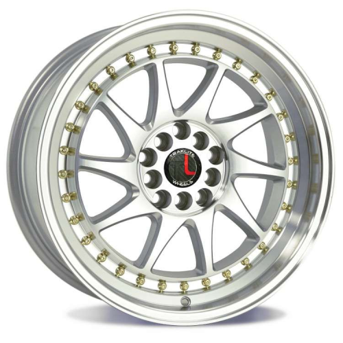 Traklite Wheels Turbo Silver W/ Machined Face