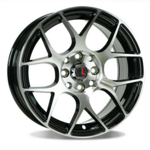 Traklite Wheels Vortex Gloss Black w/ Machined Face