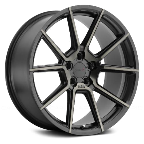 TSW Chrono Matte Black W/ Machined Dark Tint - Part Number 1895CRN295114M76 TSW Chrono Matte Black W/ Machined Dark Tint Photo