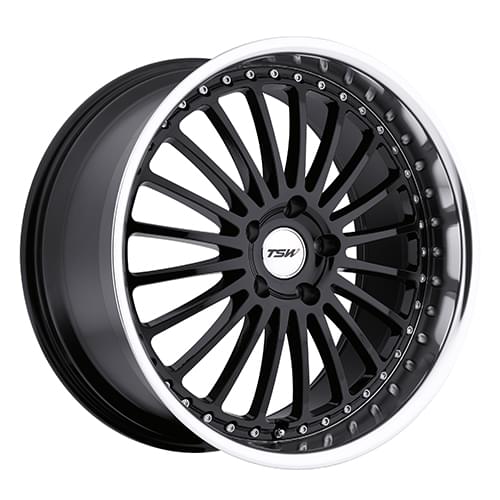 TSW Silverstone Gloss Black W/ Mirror Lip - Part Number 2085SIL355112B72 TSW Silverstone Gloss Black W/ Mirror Lip Photo