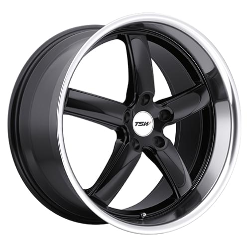 TSW Stowe Gloss Black W/ Mirror Lip - Part Number 1895STW355112B72 TSW Stowe Gloss Black W/ Mirror Lip Photo