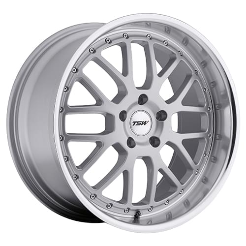 TSW Valencia Silver W/ Mirror Lip - Part Number 2085VAL355120S76 TSW Valencia Silver W/ Mirror Lip Photo