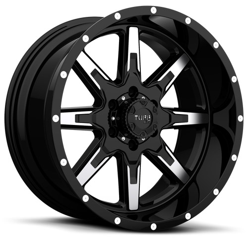 Tuff T15 Gloss Black W/ Machined Face - Part Number 2010T15-96140F06 Tuff T15 Gloss Black W/ Machined Face Photo