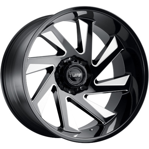 Tuff T1B Gloss Black Milled Right - Part Number 2414T1B-28170B25R Tuff T1B Gloss Black Milled Right Photo