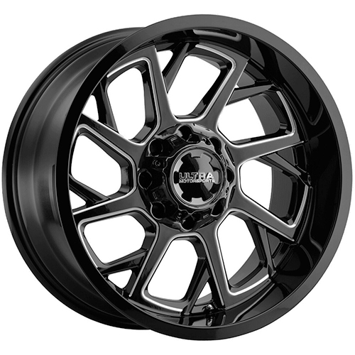 Ultra Patriot 120 Gloss Black Milled Accents - Part Number 120-8905BM+12 Ultra Patriot 120 Gloss Black Milled Accents Photo