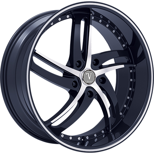 Velocity Wheel VW25 Black Machined Photo