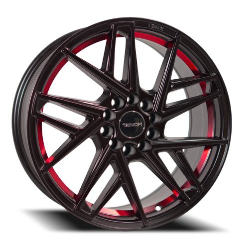 Venom 48 Satin Black W/ Red Line