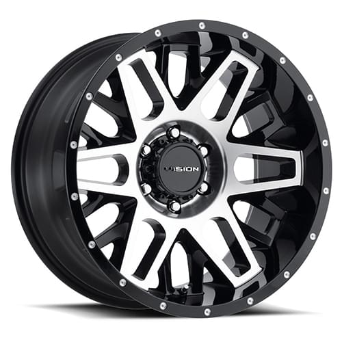 Vision Offroad Shadow 388 Black Machined Face - Part Number 388-22285GBMF-51 Vision Offroad Shadow 388 Black Machined Face Photo