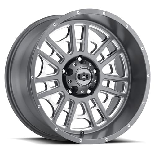 Vision Offroad Widow 418 Satin Gray Milled - Part Number 418-20287SGMS-51 Vision Offroad Widow 418 Satin Gray Milled Photo