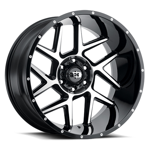 Vision Offroad Silver 360 Black W/ Machined Face - Part Number 360-20285GBMF-51 Vision Offroad Silver 360 Black W/ Machined Face Photo