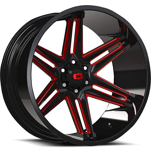 Vision Offroad Razor 363 Black W/ Red Tint - Part Number 363-24287GBMR-51 Vision Offroad Razor 363 Black W/ Red Tint Photo