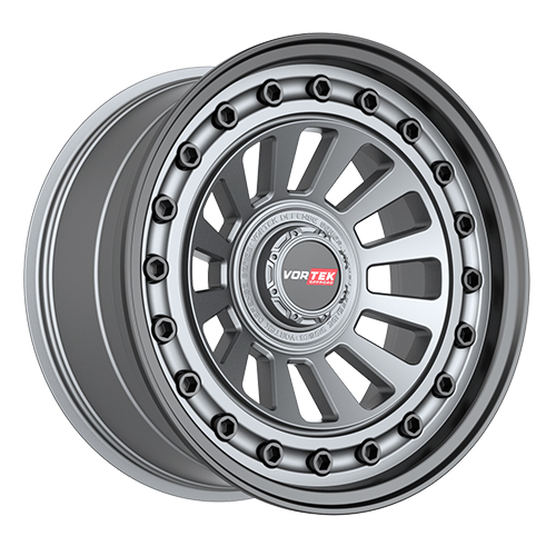Vortek Offroad Defense VRD-702 Matte Gunmetal W/ Black Bolts & Lip - Part Number 70220954412MGMBL Vortek Offroad Defense VRD-702 Matte Gunmetal W/ Black Bolts & Lip Photo