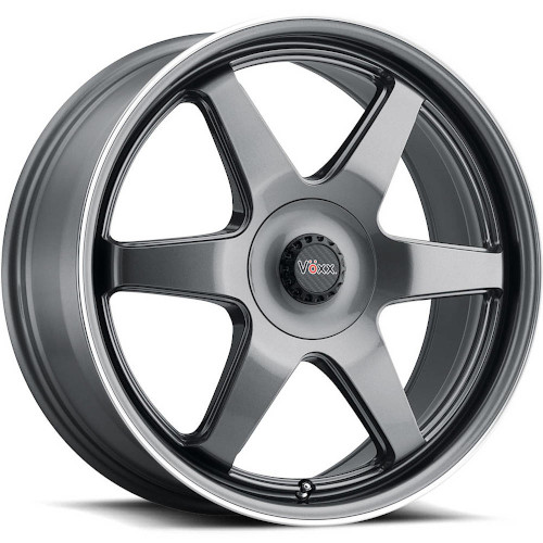 Voxx Riva Gunmetal W/ Machined Lip - Part Number RVA 775-5008-40 GMF Voxx Riva Gunmetal W/ Machined Lip Photo