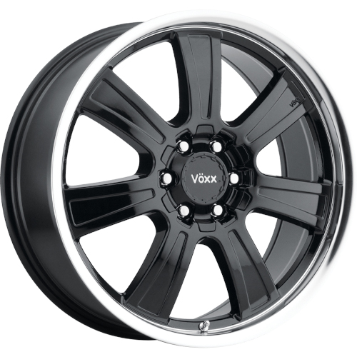 Voxx Turin Gloss Black W/ Machined Lip - Part Number TUR 285-6004-39 GBL Voxx Turin Gloss Black W/ Machined Lip Photo
