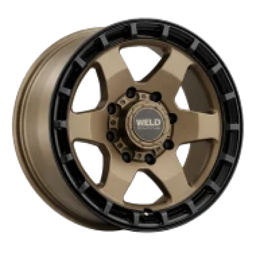 Weld Off-Road Ridge Satin Bronze w/ Satin Black Ring - Part Number W15009057500 Weld Off-Road Ridge Satin Bronze w/ Satin Black Ring Photo