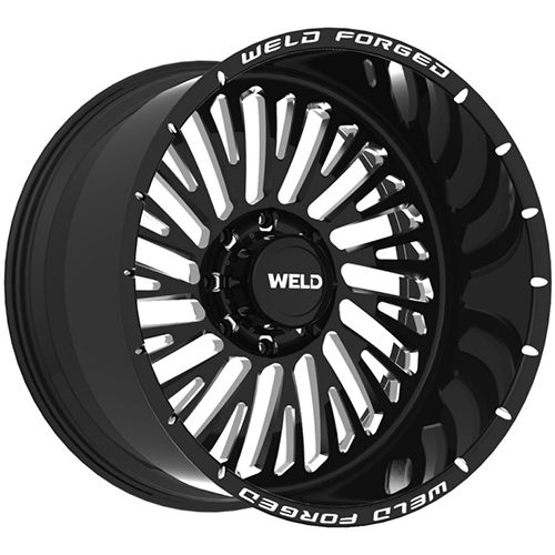 Weld Off-Road Jericho XT W811 Gloss Black Milled - Part Number W81522080BAA Weld Off-Road Jericho XT W811 Gloss Black Milled Photo