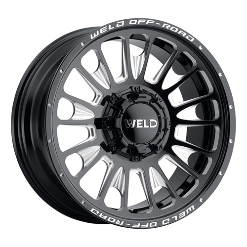 Weld Off-Road Scorch W121 Gloss Black Milled - Part Number W12100098475 Weld Off-Road Scorch W121 Gloss Black Milled Photo