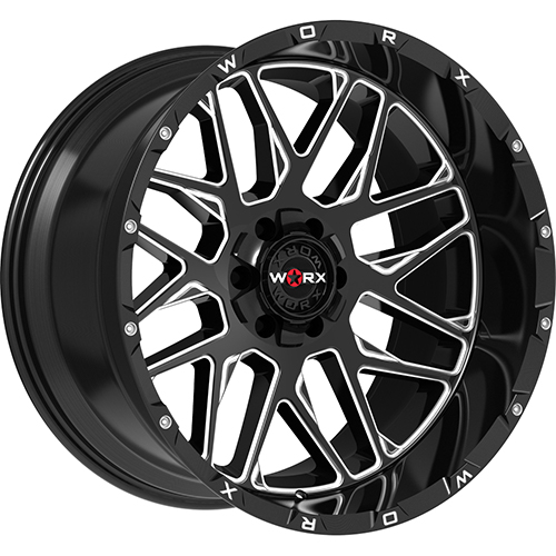 Worx 819BM Gloss Black W/ Milled Windows - Part Number 819BM-2096818 Worx 819BM Gloss Black W/ Milled Windows Photo