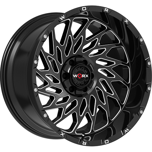 Worx 820BM Gloss Black W/ Milled Windows - Part Number 820BM-2108719 Worx 820BM Gloss Black W/ Milled Windows Photo