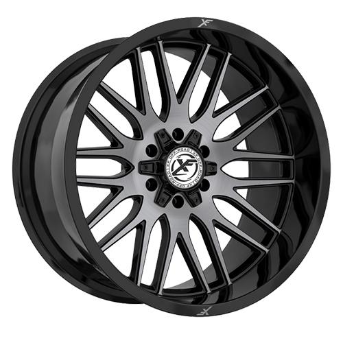 XF Offroad XF-240 Gloss Black Brushed W/ Double Dark Tint - Part Number XF-240209081651180+0GBBRDDT XF Offroad XF-240 Gloss Black Brushed W/ Double Dark Tint Photo