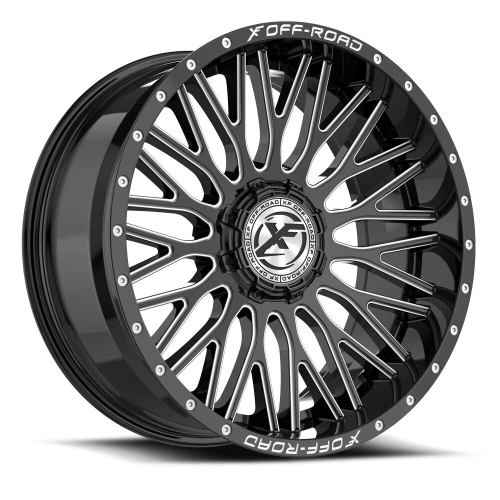 Xf Off-Road Xf-241 Gloss Black & Milled - Part Number XF-241221057-18GBM-V Xf Off-Road Xf-241 Gloss Black & Milled Photo