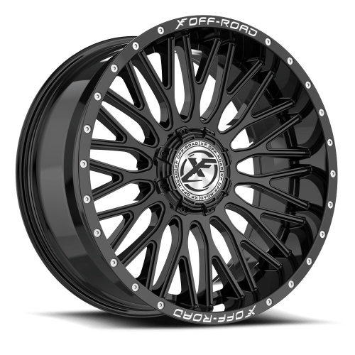 Xf Off-Road Xf-241 Gloss Black & Milled Lettering - Part Number XF-24120905712GB-V Xf Off-Road Xf-241 Gloss Black & Milled Lettering Photo