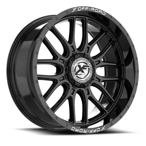 Xf Off-Road Xf-244 Gloss Black & Milled Lettering - Part Number XF-24420904312GB-V Xf Off-Road Xf-244 Gloss Black & Milled Lettering Photo