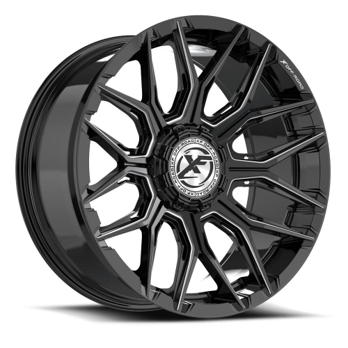 Xf Off-Road Xf-246 Gloss Black & Milled - Part Number XF-246201057-12GBM-V Xf Off-Road Xf-246 Gloss Black & Milled Photo