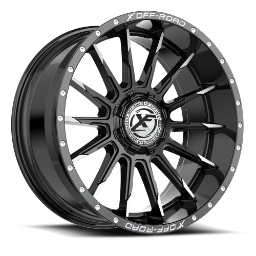 Xf Off-Road Xf-247 Gloss Black & Machined - Part Number XF-247201043-12BM-V Xf Off-Road Xf-247 Gloss Black & Machined Photo