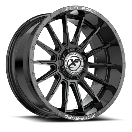Xf Off-Road Xf-247 Gloss Black & Milled Lettering - Part Number XF-247221057-18GB-V Xf Off-Road Xf-247 Gloss Black & Milled Lettering Photo