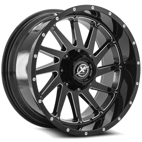 XF Offroad XF-216 Gloss Black Milled - Part Number XF-216201051351397-24GBML XF Offroad XF-216 Gloss Black Milled Photo