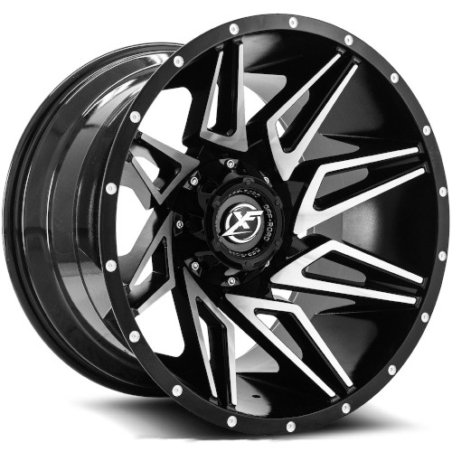 XF Offroad XF-218 Gloss Black Machined Photo