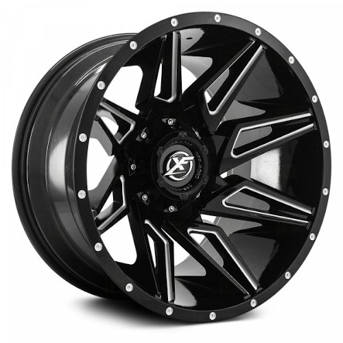 XF Offroad XF-218 Gloss Black Milled - Part Number XF-218201281701651-44GBML XF Offroad XF-218 Gloss Black Milled Photo