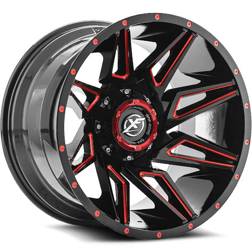 XF Offroad XF-218 Black Red Milled
