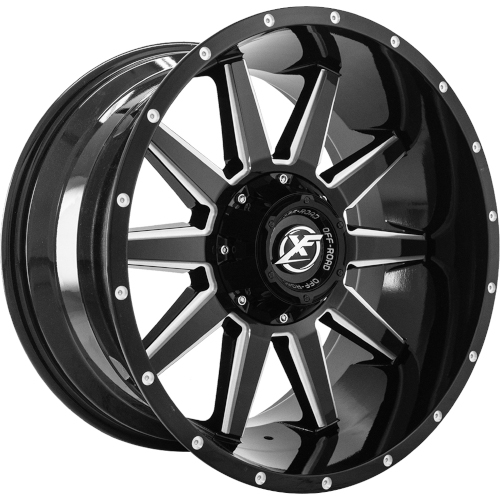 XF Offroad XF-219 Gloss Black Milled - Part Number XF-21917981651170+0GBML XF Offroad XF-219 Gloss Black Milled Photo