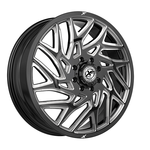 XF Offroad XF-229 Gloss Black Milled Dually - Part Number 229F248262110GBM XF Offroad XF-229 Gloss Black Milled Dually Photo