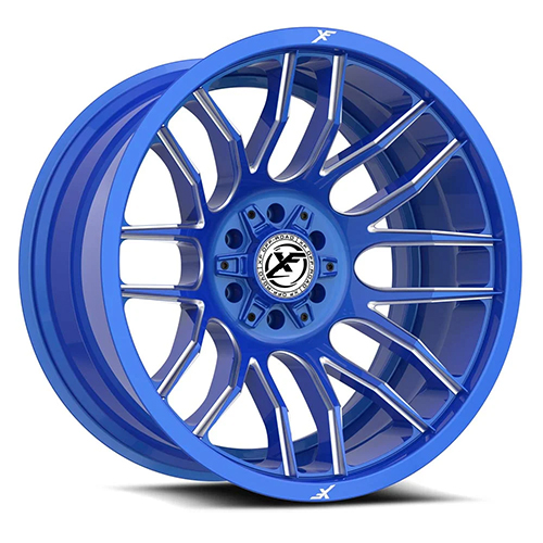 XF Offroad XF-232 Anodized Blue Milled W/ Blue Milled Logo Photo